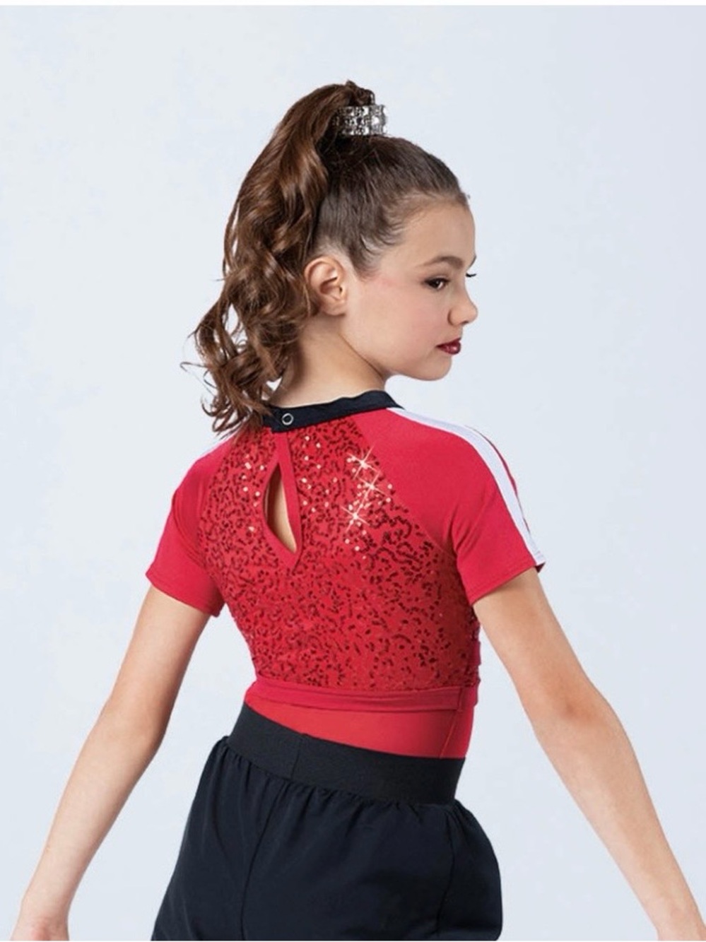 Weissman Red and Black All The Way Up Leotard - Size: XLC - Picture 11 of 11